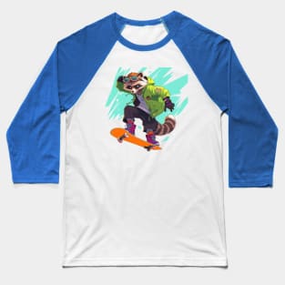 raccoon skater Baseball T-Shirt